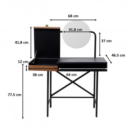 Coiffeuse Vanity 103x48cm Kare Design