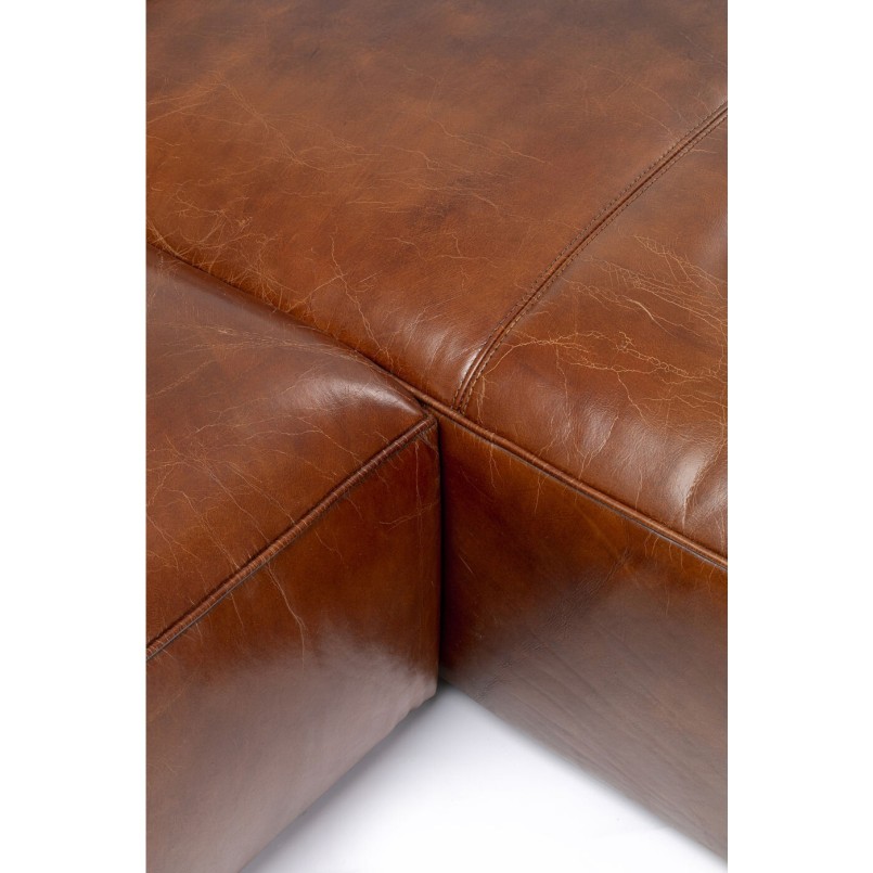 Canapé d'angle en cuir Cubetto Kare Design