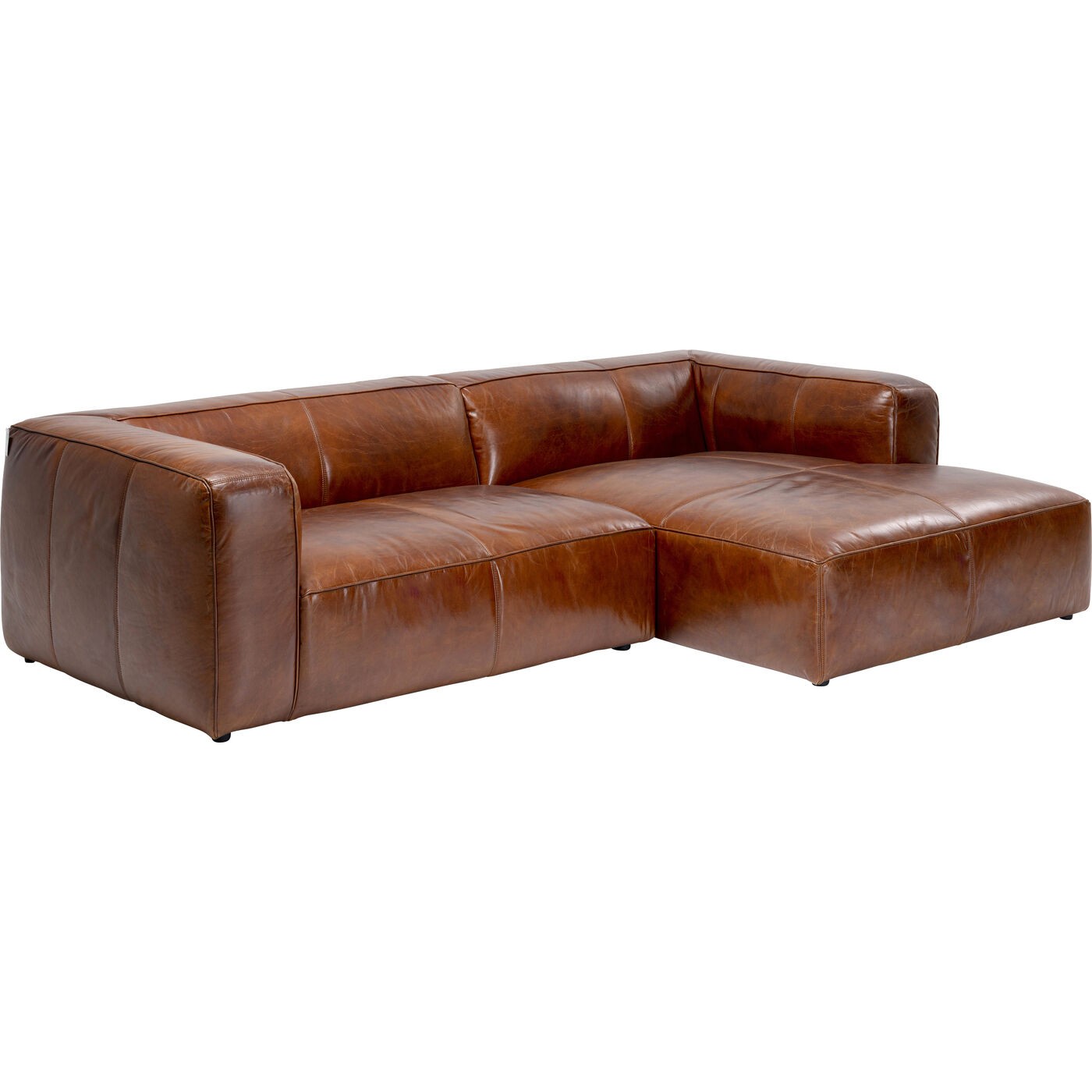 Canapé d'angle en cuir Cubetto Kare Design