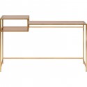 Bureau Loft 134x60cm doré Kare Design
