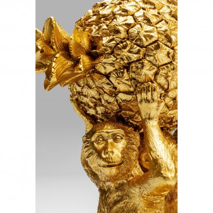 Déco trio singes dorés ananas Kare Design