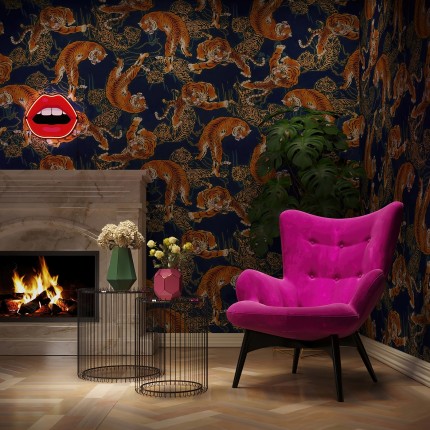 Fauteuil Vicky velours violet Kare Design Fauteuil Vicky velours violet Kare Design