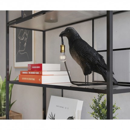 Lampe corbeau noir Kare Design