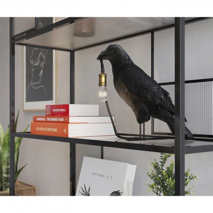 Lampe de table corbeau noir Kare Design