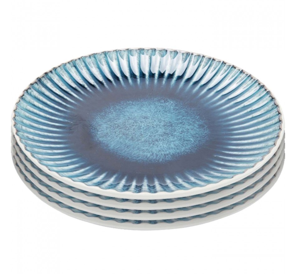 Assiette creuse bleue - Deep Mustique - Kare Design