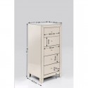 Chiffonnier Luxury Champagne 5 tiroirs Kare Design