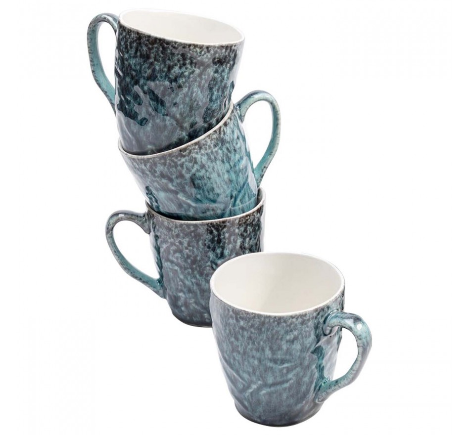 Tasses Mustique set de 4 Kare Design