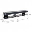 Meuble TV Montieri anthracite 160x47cm Kare Design