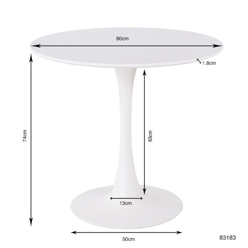 Table Schickeria Ø80cm Kare Design