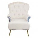 Fauteuil visage femme crème Kare Design