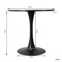 Table Schickeria noire 80cm Kare Design