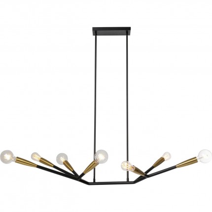 Suspension Monte Carlo sept branches cuivre Kare Design
