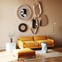 Miroir Hologram argenté 117x68cm Kare Design
