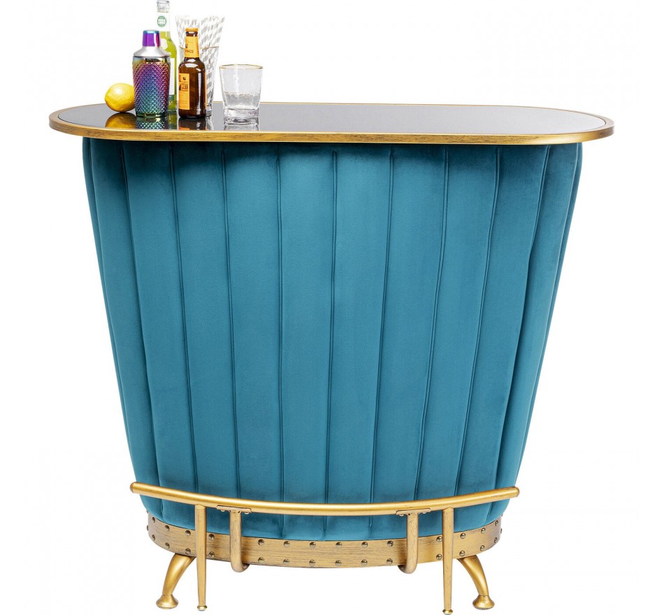 Bar After Work velours bleu Kare Design