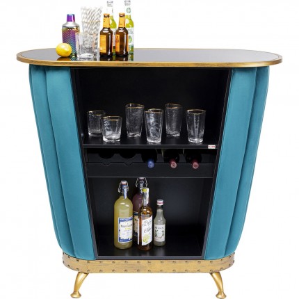 Bar After Work velours bleu Kare Design