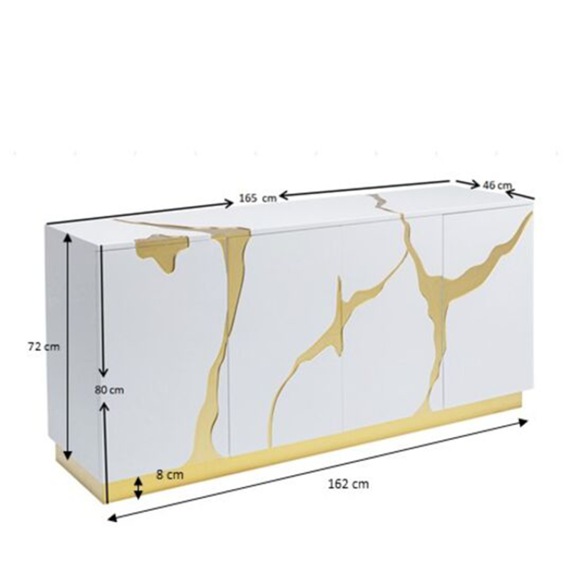 Buffet Cracked 165x80cm