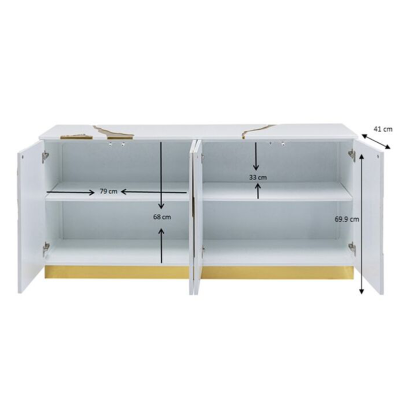 Buffet Cracked 165x80cm Kare Design