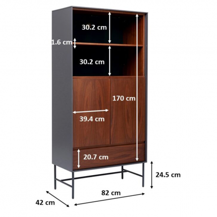 Bibliothèque Selina 82x170cm Kare Design