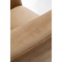 Fauteuil Goldfinger velours taupe Kare Design
