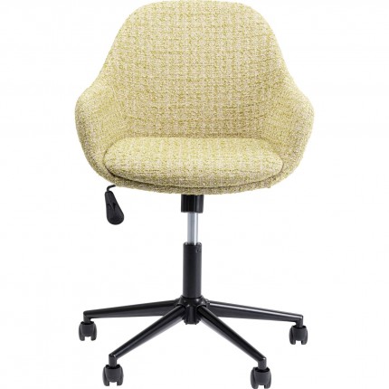 Chaise de bureau pivotante Margot verte Kare Design