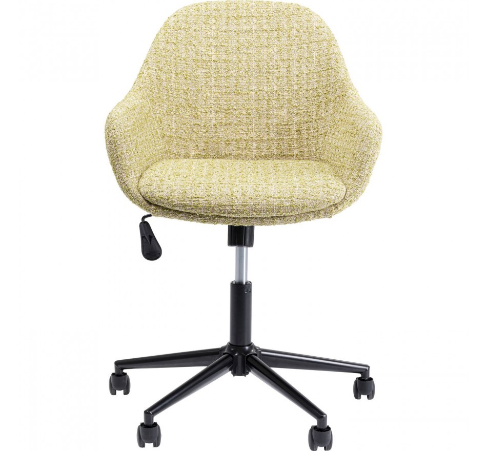 Chaise de bureau pivotante Margot verte Kare Design