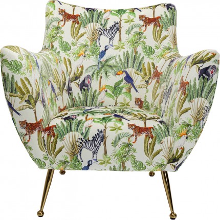 Fauteuil Goldfinger tropical Kare Design