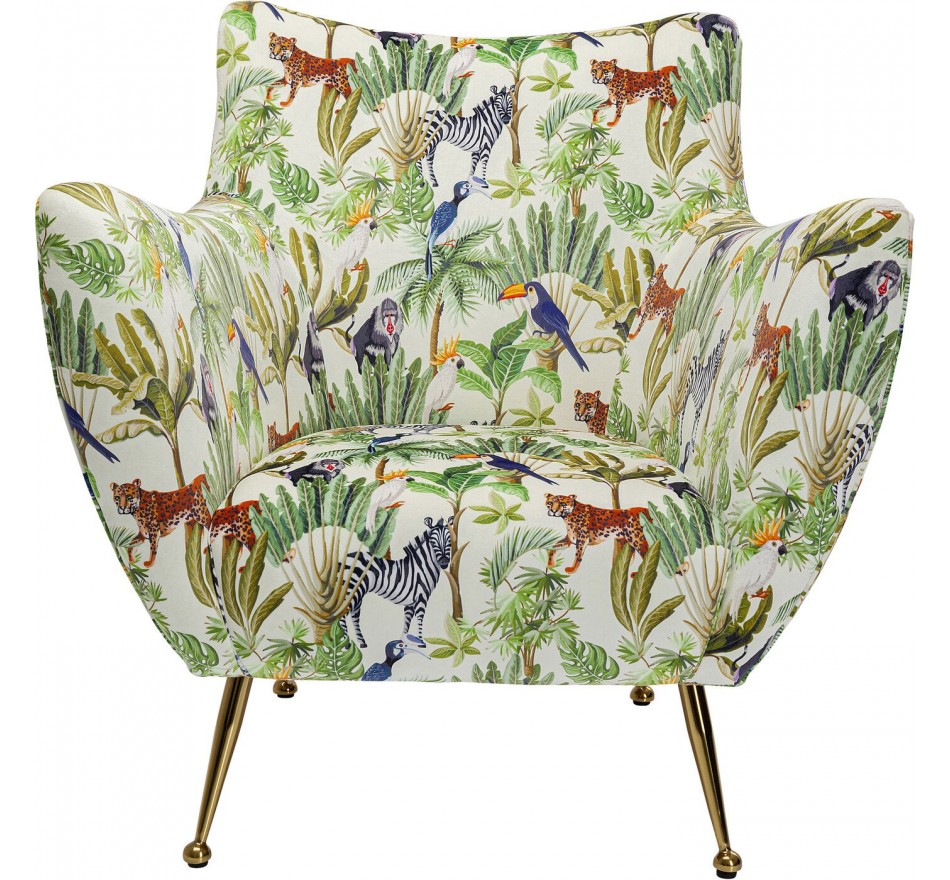 Fauteuil Goldfinger tropical Kare Design