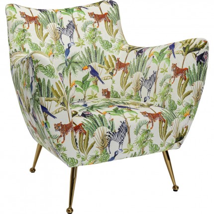 Fauteuil Goldfinger tropical Kare Design