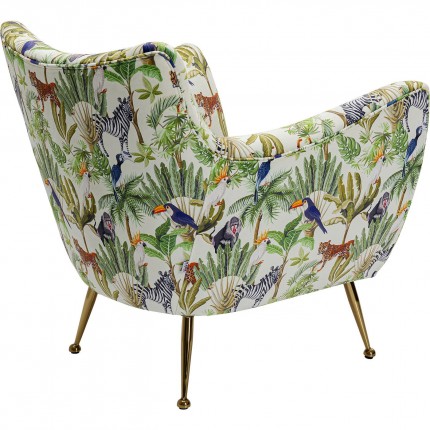 Fauteuil Goldfinger tropical Kare Design