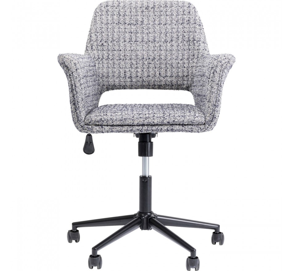 Chaise de bureau pivotante Marianne grise Kare Design