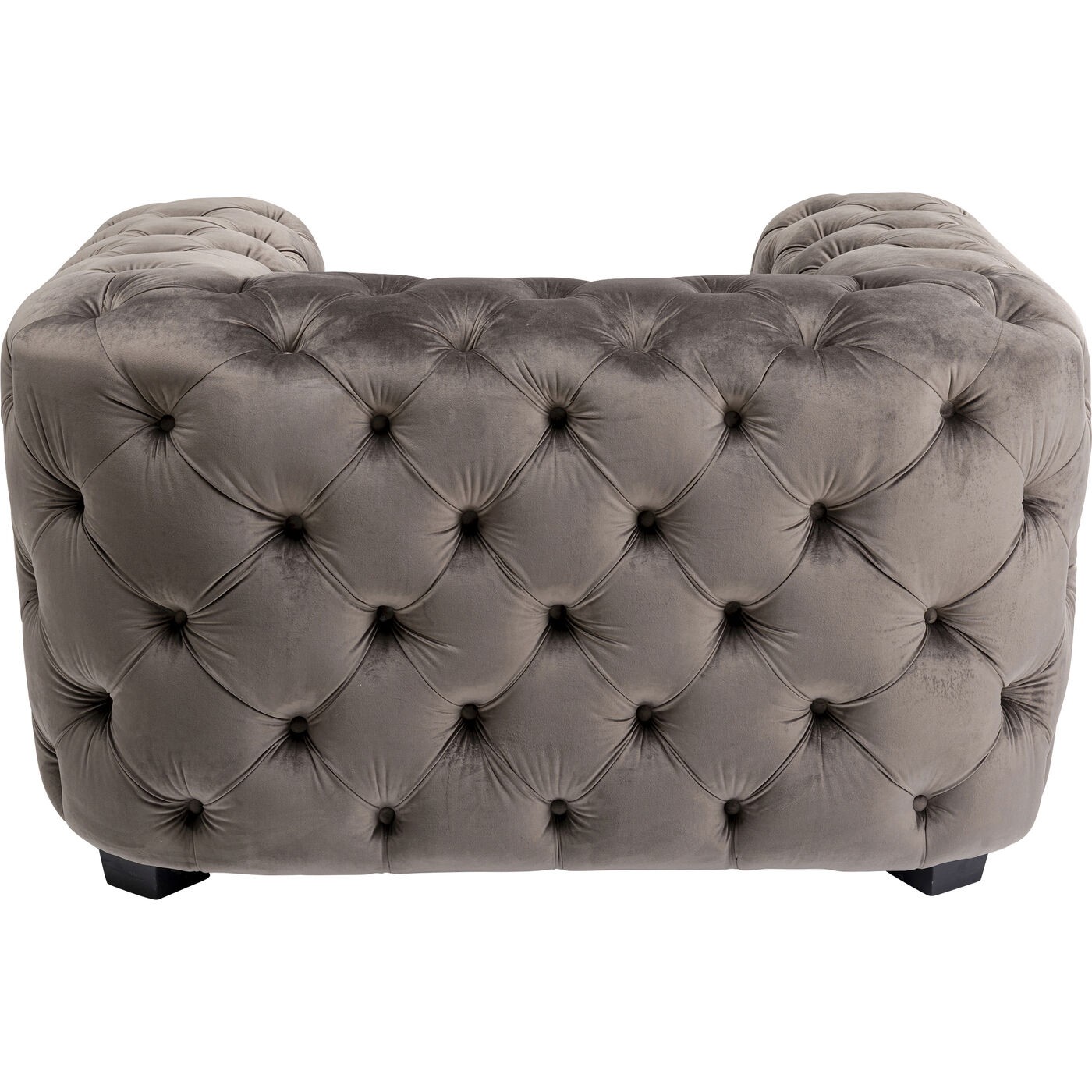 Fauteuil Metropol velours gris Kare Design