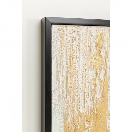 Peinture Frame Abstract blanche 80x120cm Kare Design