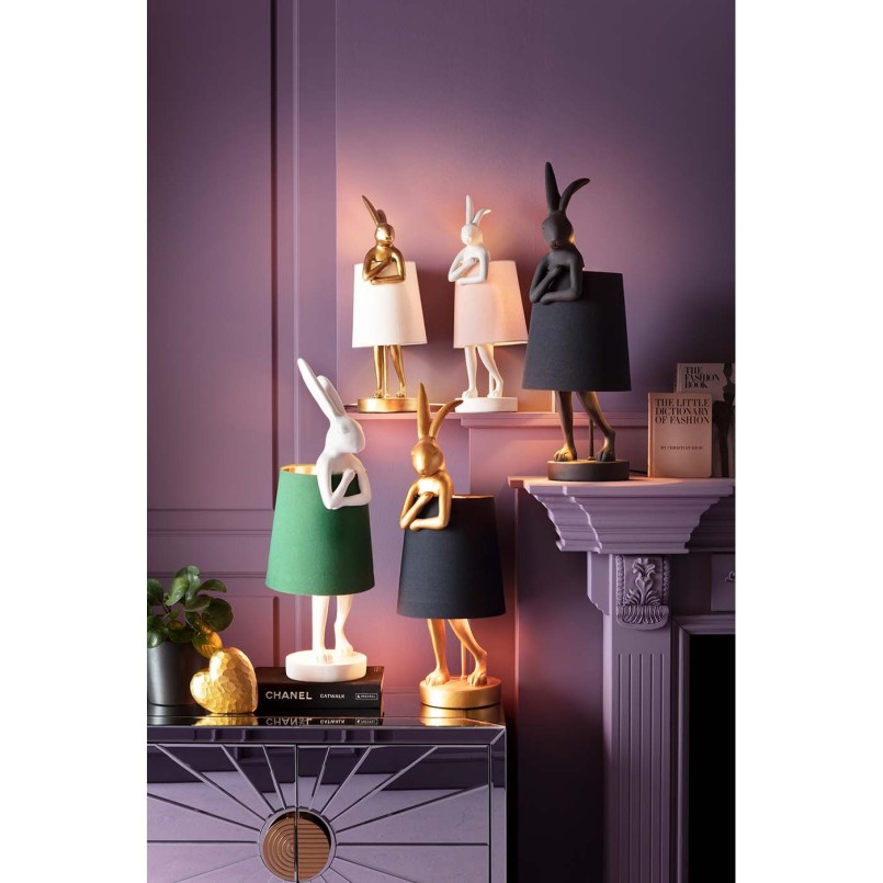 Lampe Animal Lapin doré Kare Design