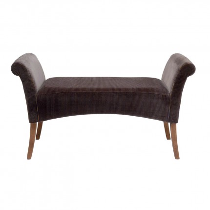 Banc Motley velours marron Kare Design