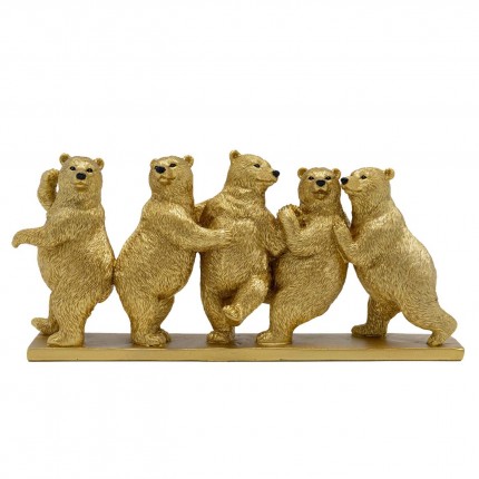 Déco ours dorés danseurs Kare Design