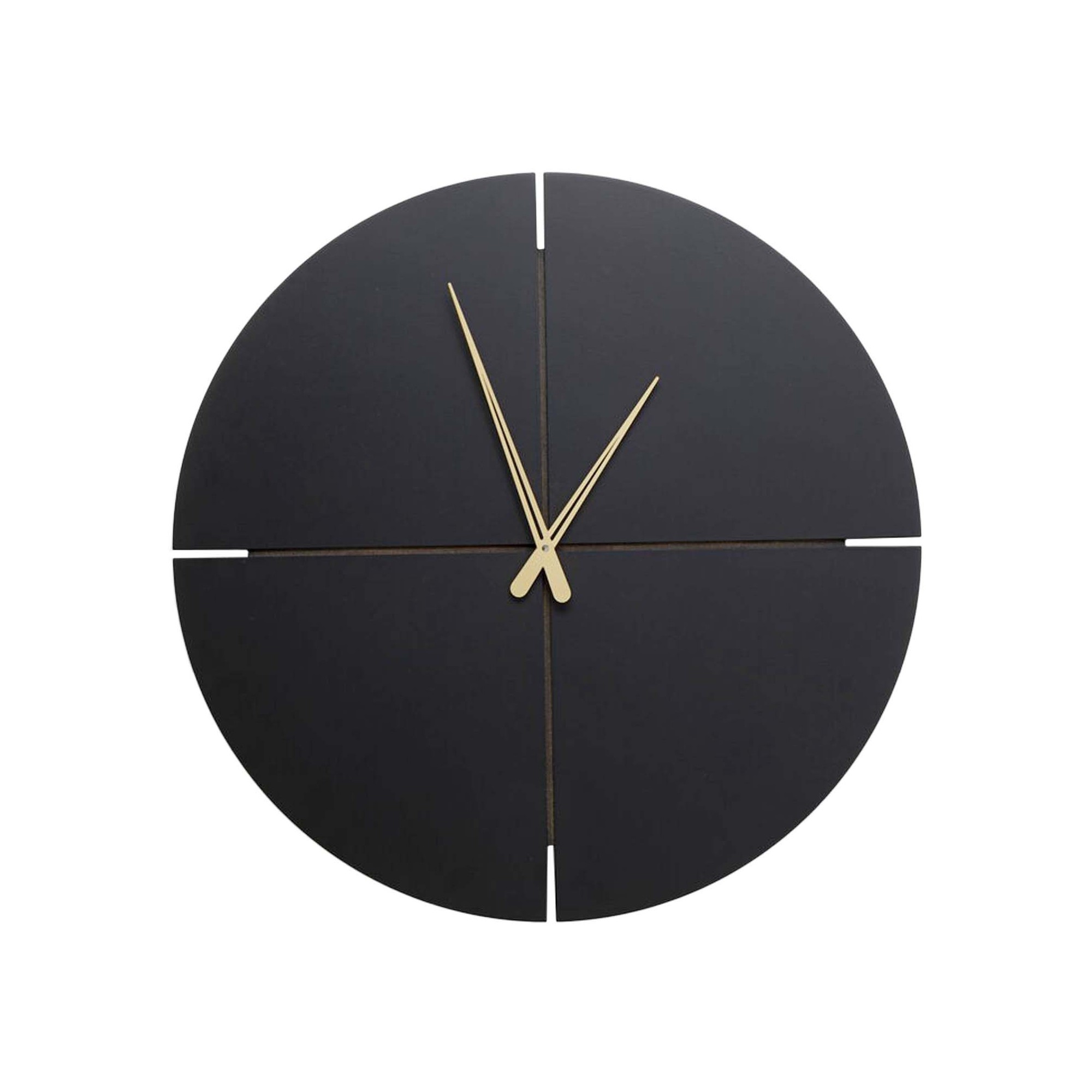 Horloge murale Andrea 60cm noire Kare Design