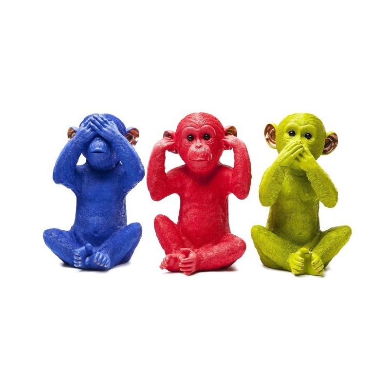 Tirelire Monkey Kikazaru rouge Kare Design