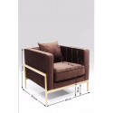 Fauteuil Loft marron Kare Design
