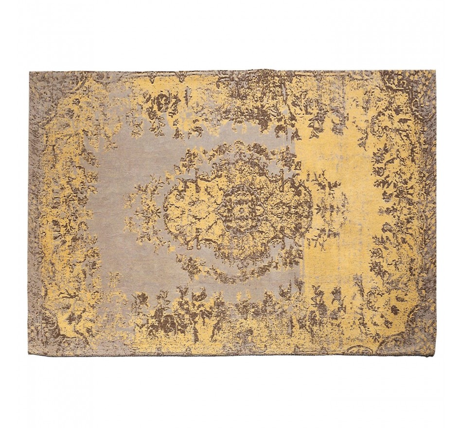 Tapis Carré Kelim Pop jaune 240x170 Kare Design