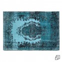 Tapis Kelim Pop bleu Kare Design