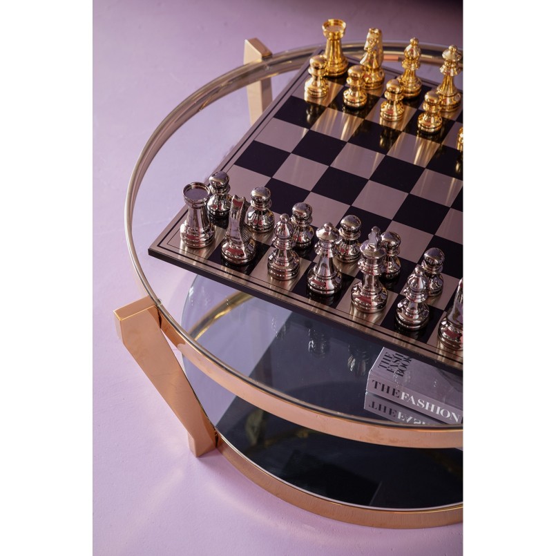 Table basse Monocolo doré 90cm Kare Design