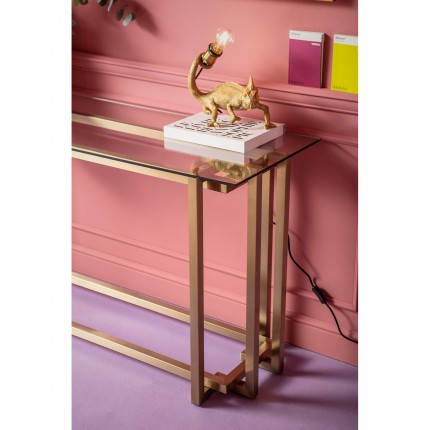 Console Clara dorée 145x76cm Kare Design