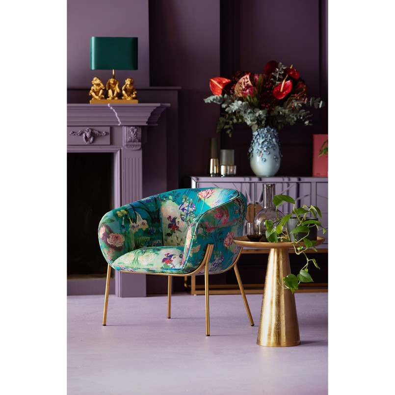 Side Table Plateau Uno Brass Ø45cm Kare Design