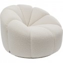 Fauteuil pivotant Peppo Lounge crème Kare Design
