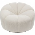 Fauteuil pivotant Peppo Lounge crème Kare Design