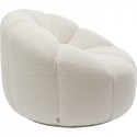 Fauteuil pivotant Peppo Lounge crème Kare Design