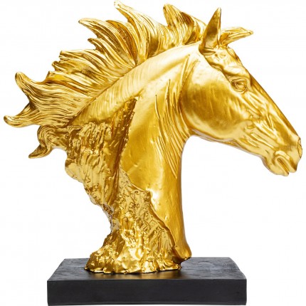 Déco Fiesta tête de cheval doré Kare Design
