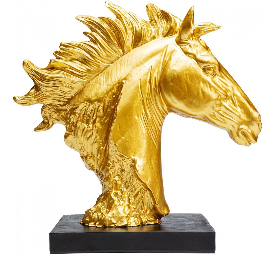 Déco Fiesta tête de cheval doré Kare Design