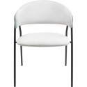 Chaise avec accoudoirs Olina grise Kare Design