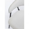 Chaise avec accoudoirs Olina grise Kare Design